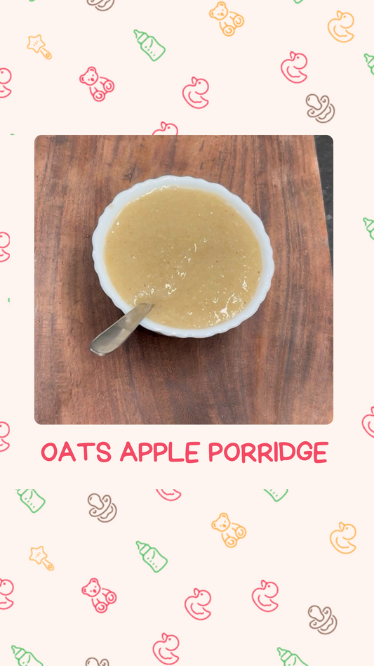 Healthy & Easy: Oats Apple Porridge for Babies (6+ Months)