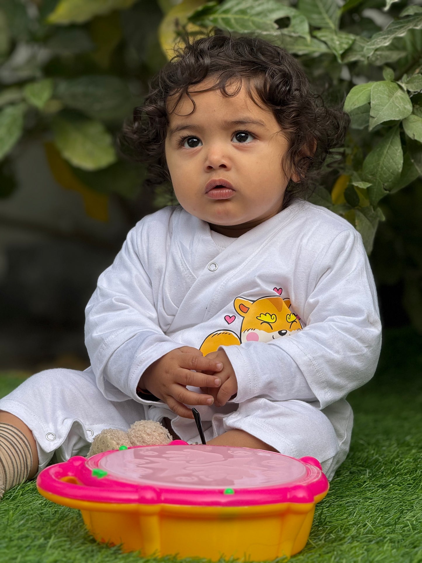 Long Kimono Baby Romper