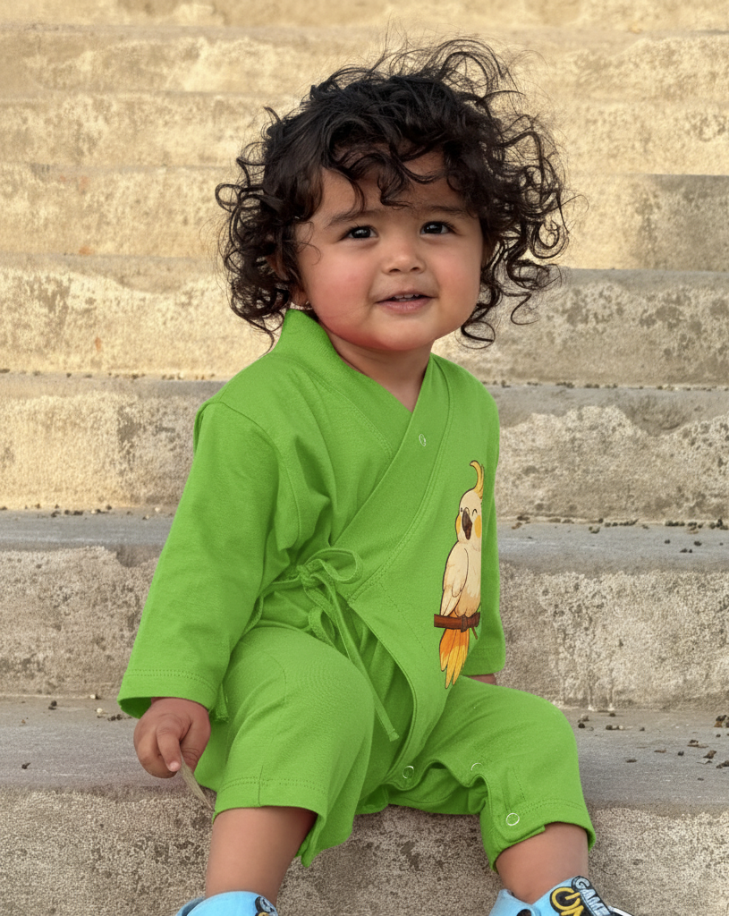 Long Kimono Baby Romper