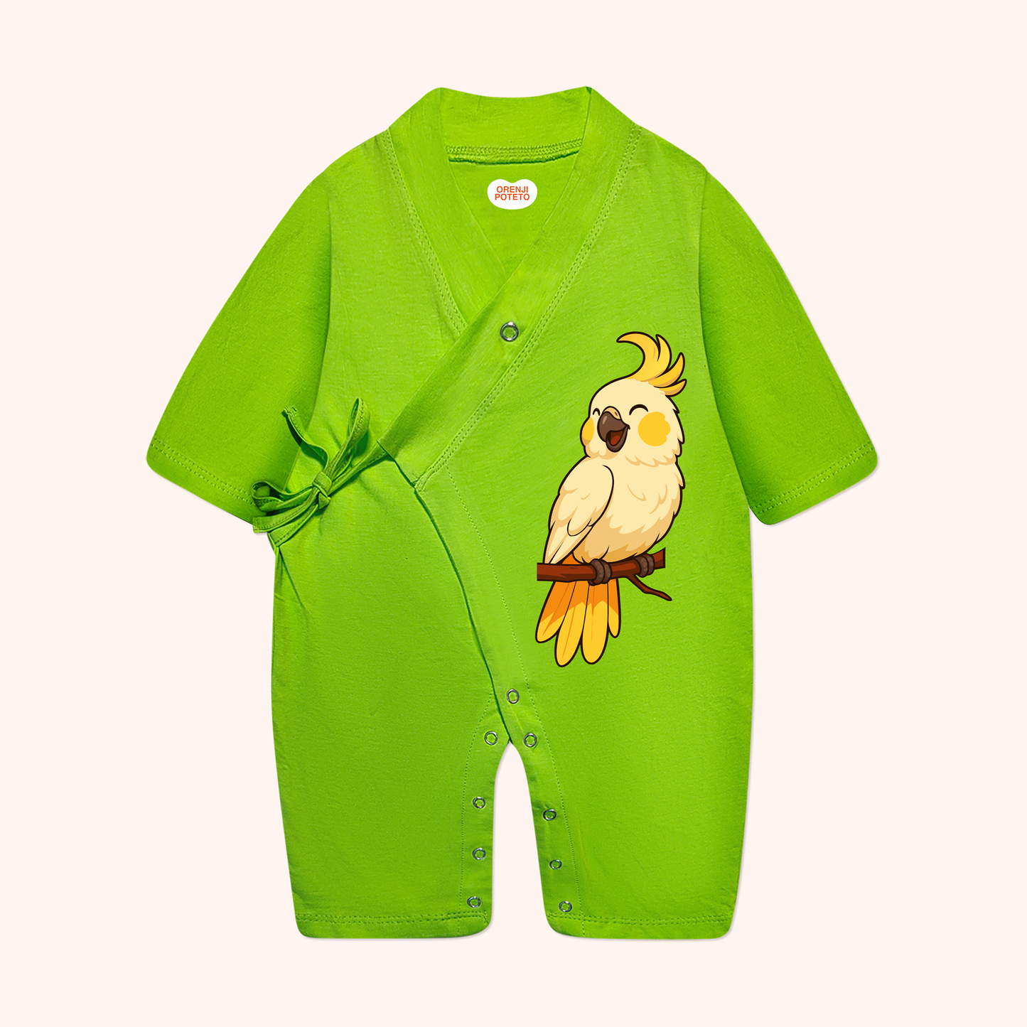 Long Kimono Baby Romper