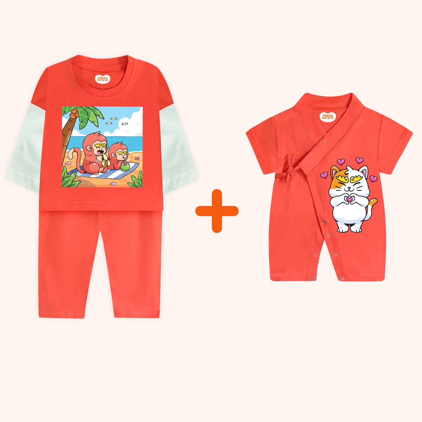 Kimono Romper & Relaxed Co-Ord Set (FC) (Bundle)