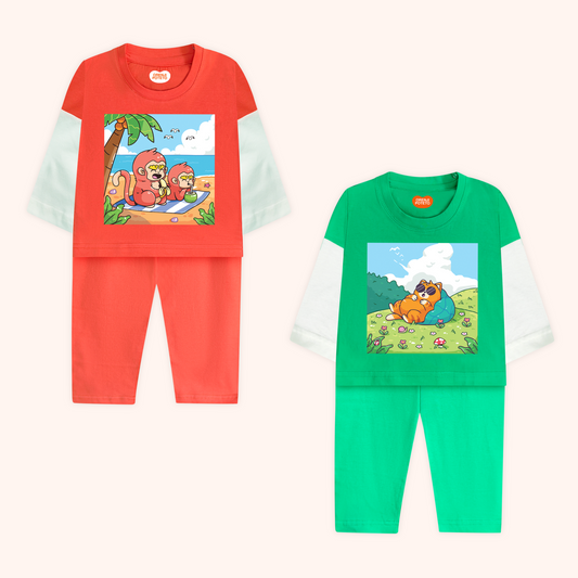 Relaxed Co-Ord Set (FC) (Pack of 2)