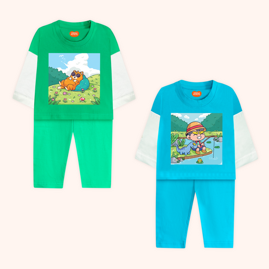 Relaxed Co-Ord Set (FC) (Pack of 2)