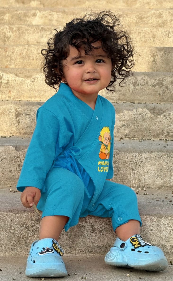 Long Kimono Baby Romper