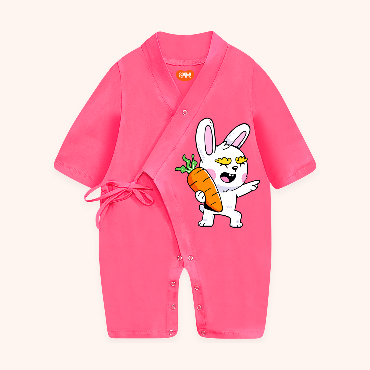 Long Kimono Baby Romper