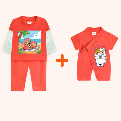 Kimono Romper & Relaxed Co-Ord Set (FC) (Bundle)