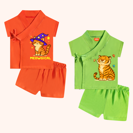 Sleeveless Kimono Co-Ord Set (Pack of 2) (Kitty Collection)