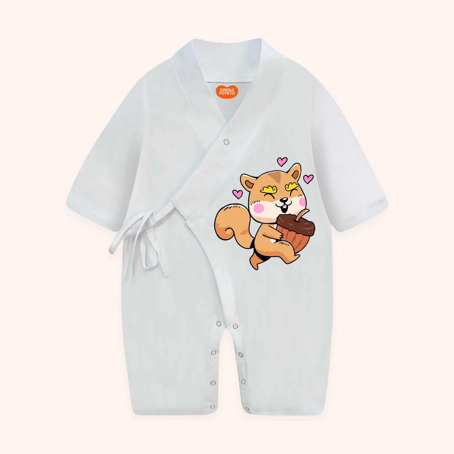 Long Kimono Baby Romper